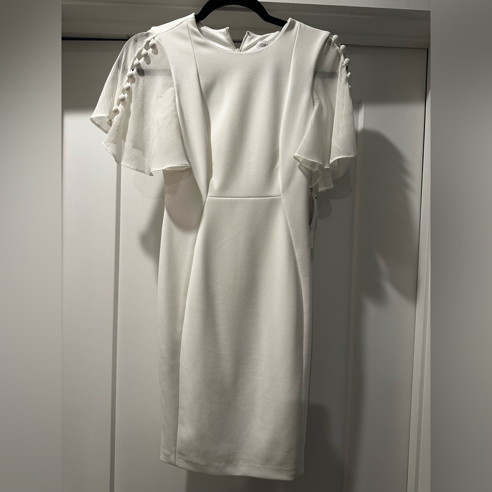 Calvin Klein White Dress - NEW - 2P